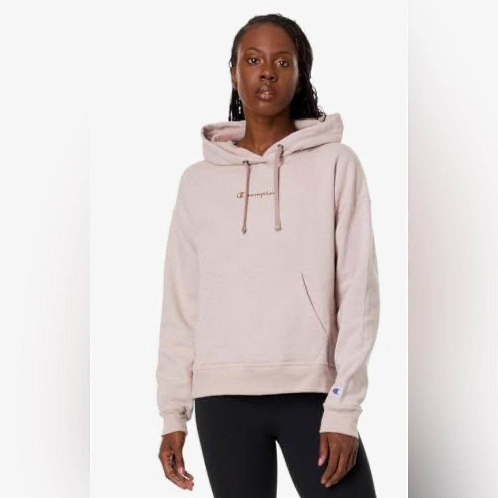Champion‎ Women's Mauve Pink Performance Hoodie with Gold Graphic